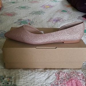 Asos Design Virtue d'Orsay Pointed Rose Gold Flats